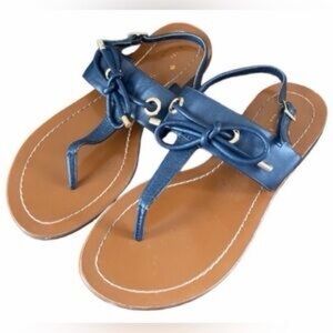 Kate Spade Blue and Brown Sandals